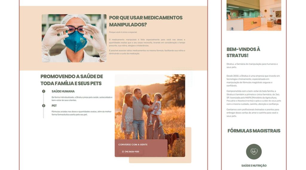 Projeto da Moinho para Stratus Farmácia