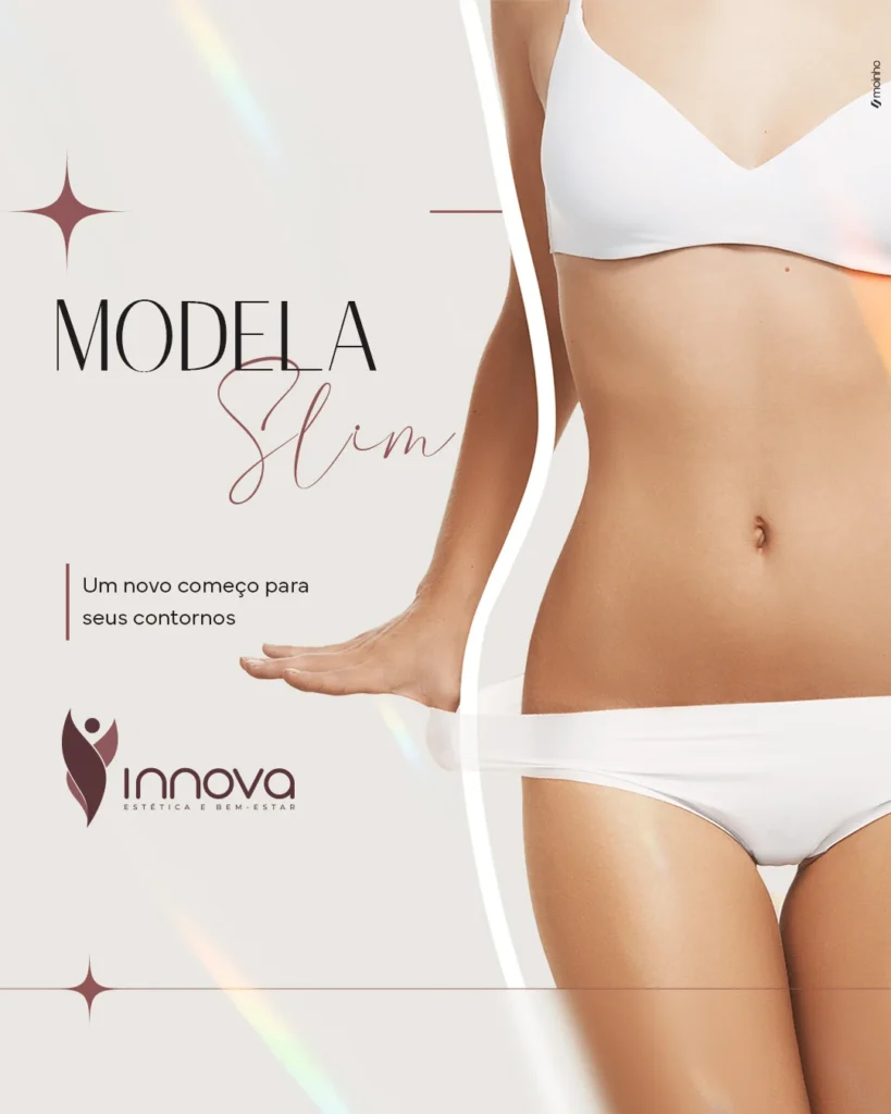 Peça de comunicação da Innova Estética e Bem-Estar: CARROSSEL 4.1