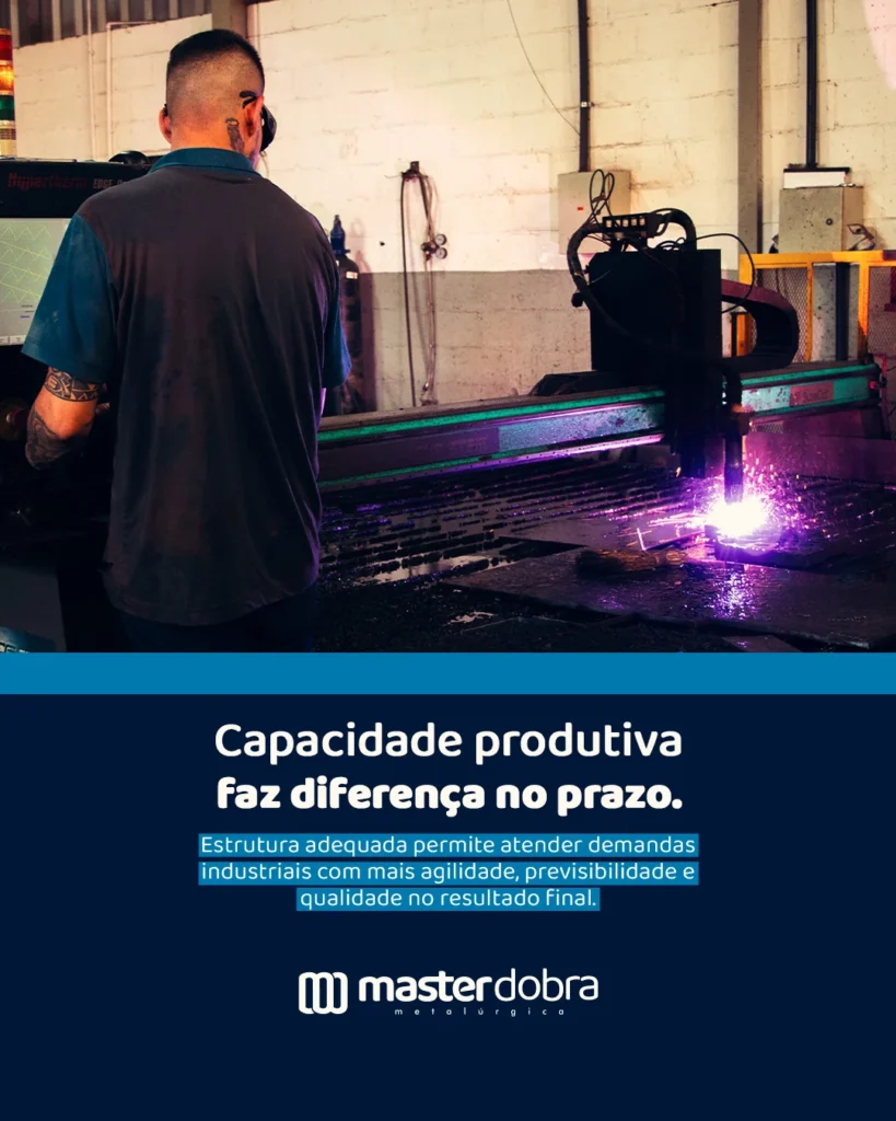 Peça de comunicação da Master Dobra: Post 05 - Capacidade produtiva