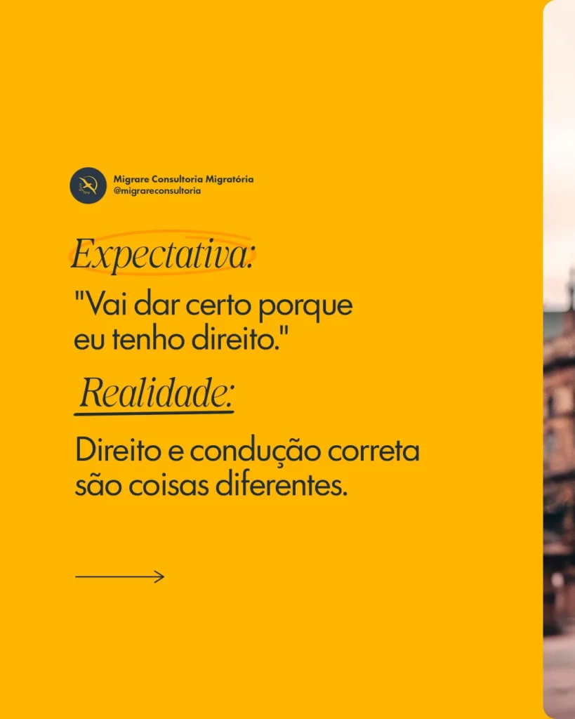 Peça de comunicação da Migrare Consultoria Migratória: 📅 08_06 — CARROSSEL -05