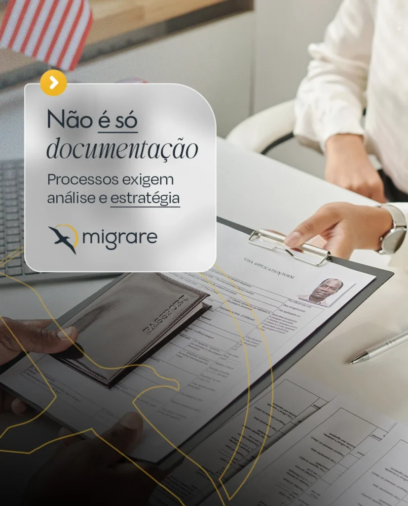 Peça de comunicação da Migrare Consultoria Migratória: 📅 10_06 — ARTE